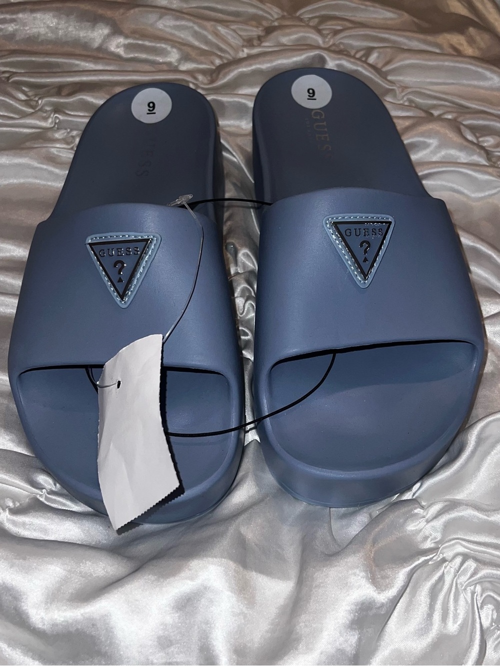 GUESS blue Slide Sandals with Logo
